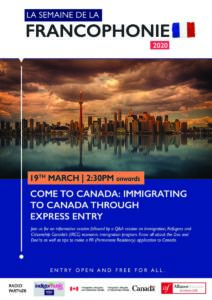 19th March | Session on How to Immigrate to Canada
